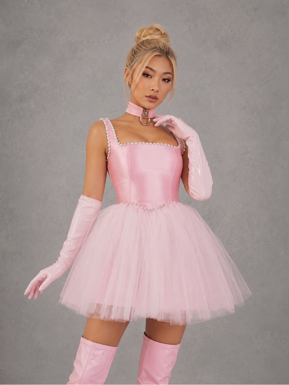 NWT Sugar thrillz Pretty Polished Pirouette Corset Dress